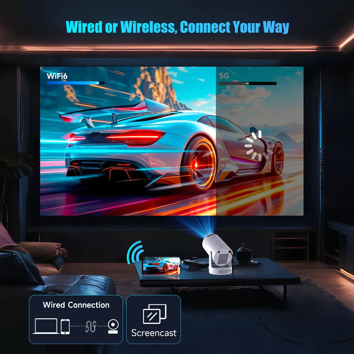 Magcubic HY300 Pro+ Smart Projector
